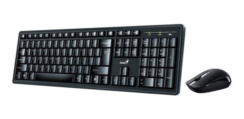 Kit Teclado + Mouse Genius Km-8200 Inalámbrico Español Negro