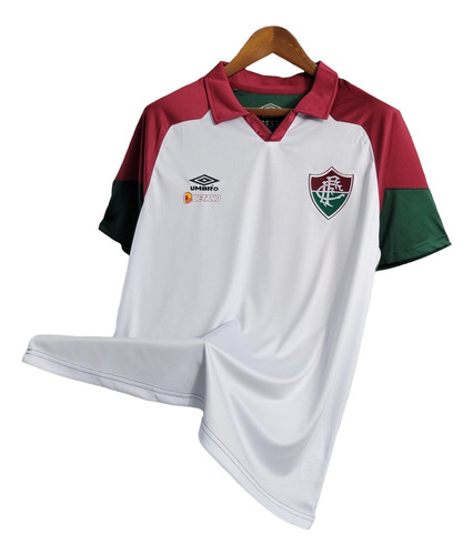 Camisa Umbro Fluminense Concentração 2023 Brc\verd\gren