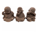 Set 3 Budas- Granito Virtud Dinero Abundancia Estatua Figura