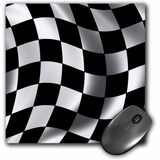 Mouse Pad Bandera De Carrera Cuadros 8 X 8 Pulgadas