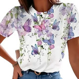 Camiseta Básica Dama Mariposa 001