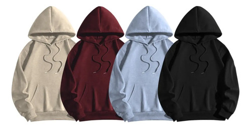 Sudaderas Hoddie 4 Pack Con Gorro Varios Colores Comodo