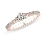 Anillo De Compromiso 14k  Amd-or-183-15  Diamante Natural 