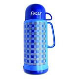 Termo Ekco De 1 Litro De Ampolla De Vidrio Con Tapa-taza Color Azul