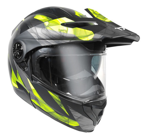 Casco Moto Tx-909 Ecer Dot Abatible Doble Proposito Lente