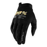 Guantes Mx 100% Itrack Motocross Atv Dh Originales Ntc Negro