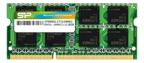 Silicon Power Ddr3 Ddr3l 8gb 1600mhz Pcpin Clv Ram No-ecc