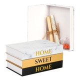 Cantalop Home Sweet Home - Juego De 3 Libros Decorativos Par