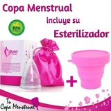 Copa Menstrual Reutilizable + Vaso Esterilizador De Regalo