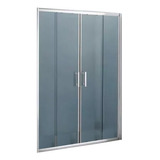 Mampara Baño Ducha Corrediza Vidrio Esmerilado 170 X 190 Cm