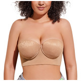 Sujetador Push Up Sin Tirantes De Talla Grande For Mujer