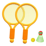 Juego De Tenis De Bádminton Para Niños, Raqueta De Naranja