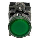 Botón Pulsador Iluminado Verde  22mm 1 Na + 1 Nc - Xb4 - G&v
