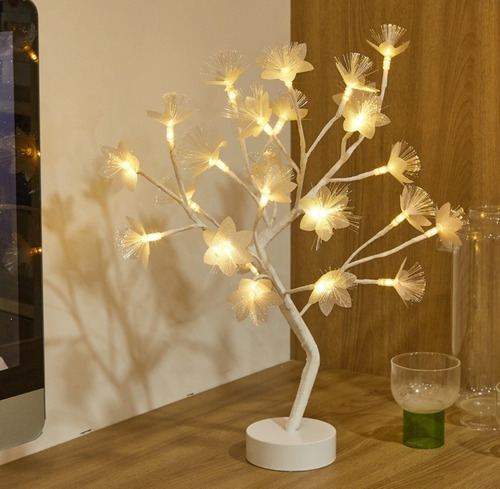 Árbol Luces Led Decorativo Bonsai, Pilas Y Usb 2 Diseños