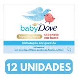 Kit 12 Sabonete Barra Baby Dove Hidratação Enriquecida 75g