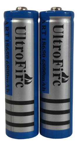 Combo X2 Bateria Litio 6800mah Recargable 18650 3.7 Voltios 