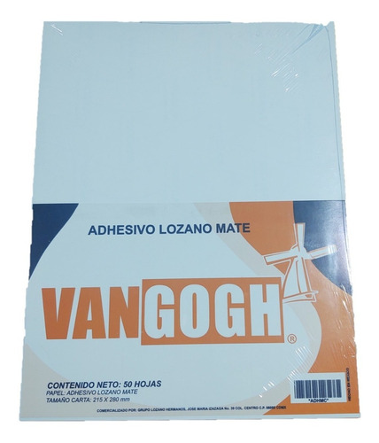 Papel Adhesivo Mate Carta 50 Hojas Vangogh