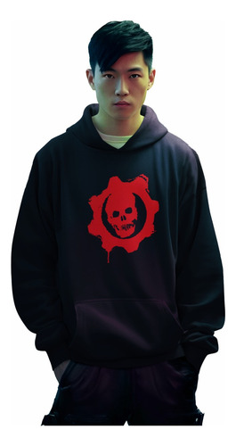 Hoodie (sudadera) Con Gorro Y Capucha  Gears Of Wars