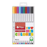 Microfibras Filgo Liner 038 0.4 Mm X10 Colores Surtidos