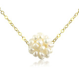Collares Mujer Cadena Oro Gold Filled Perlas Cultivadas Joya