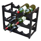 Cava Porta Botellas 12  Vino Hogare Madera Elegante Moderna