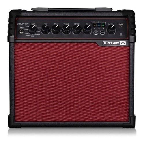 Amplificador Line 6 Spider V 20w Spdrv20mkii Red E. Especial