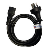 Cable Power Interlock 220v Pc Fuente Reforzado 0.75m Mineria