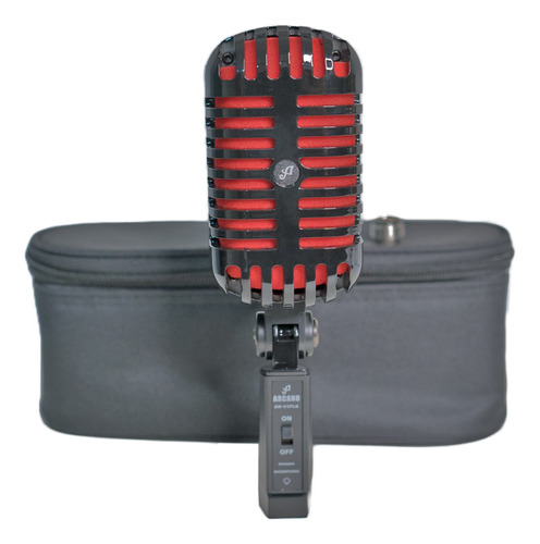 Microfone Dinâmico Vintage Arcano Am-v3-plk Plástico Retrôsj
