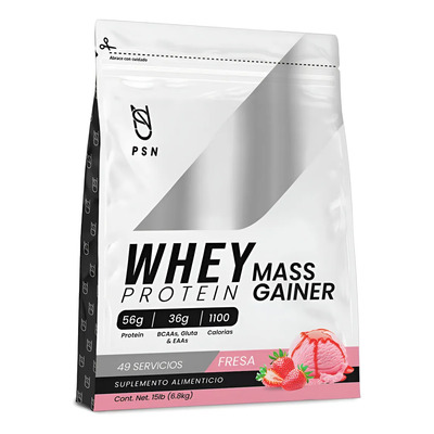 Suplemento En Polvo Psn Whey Protein Mass Gainer 6.8kg Fresa | MercadoLibre