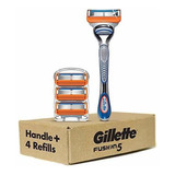 Mango De Navaja Gillette Fusion5, 4 Recambios Para Cuchillas