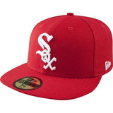 Mlb Chicago White Sox Escarlata Con White 59fifty Casquillo 