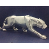 Figura Minimalista Geometrica Pantera Jaguar Ceramica 