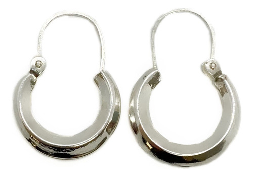 Aros Argollas Criollitas Plata 925 16 Mm