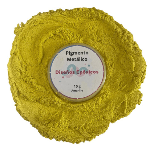 Pigmento Amarillo Metálico Para Resina Epóxica 10g