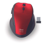 Mouse Ergo Shape Ergonomic Inalámbrico Usb Mlab Rojo