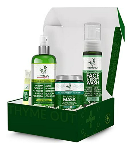 Caja De Suscripción Thyme Out - Incluye Plus 8oz, Mascarilla