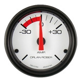 Reloj Amperimetro -30 A +30 Orlan Rober 52mm Fondo Blanco 