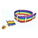 Pulsera + Pin Pride Arcoiris Lgbt