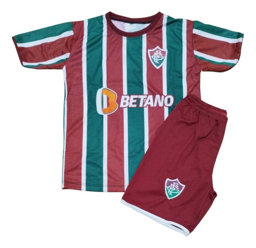 Kit Infantil Fluminense Futebol Tricolor Carioca Fluzão Flu