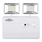 Luminária Emergência 2 Led Blumenau  Autônomo 10w Bivolt