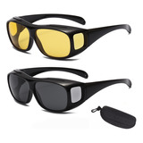 2×gafas Vision Nocturna Para Conducir Lentes Ciclismo Hombre