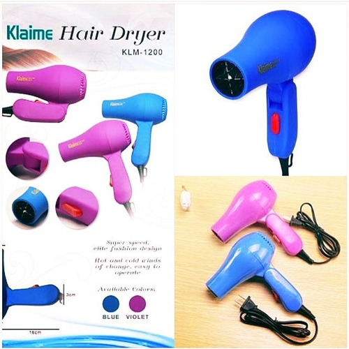 Secador Mini De Cabello Pelo Klaime Klm 1200 Viaje Portatil