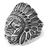 Anillo Indio Acero Quirurgico 316l Calaveras