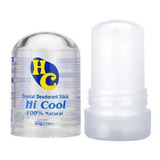 Desodorante Em Pedra Sal Cristal 60g Unisex Hi Cool Fragrância Sem Cheiro