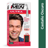 Kit Tinte Just For Men  Ultra Ultra Tono U-45 Castaño Oscuro Para Cabello