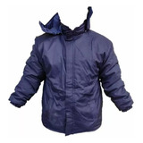 Campera Trucker Térmica Impermeable Azul 