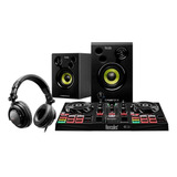 Kit Controladora Dj Hercules + Fone Dj Learning + Monitor