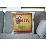 Cojin Decorativo Zelda Ocarina Of Time Caja Nintendo Diseño