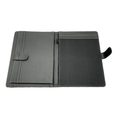 Carpeta Ejecutiva Oficio Con Bolsillo, Portablock Y Lengüeta Color Negro | MercadoLibre