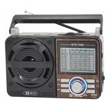 Rádio Vintage Retrô Byz-1088 Bluetooth/usb/sd/am/fm Cor Marrom-claro